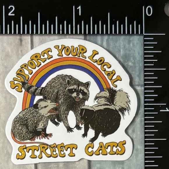🌀10/$10🌀 60s 70s Retro Horror Dark Humor Reusable Waterproof Vinyl Sticker - Picture 1 of 1